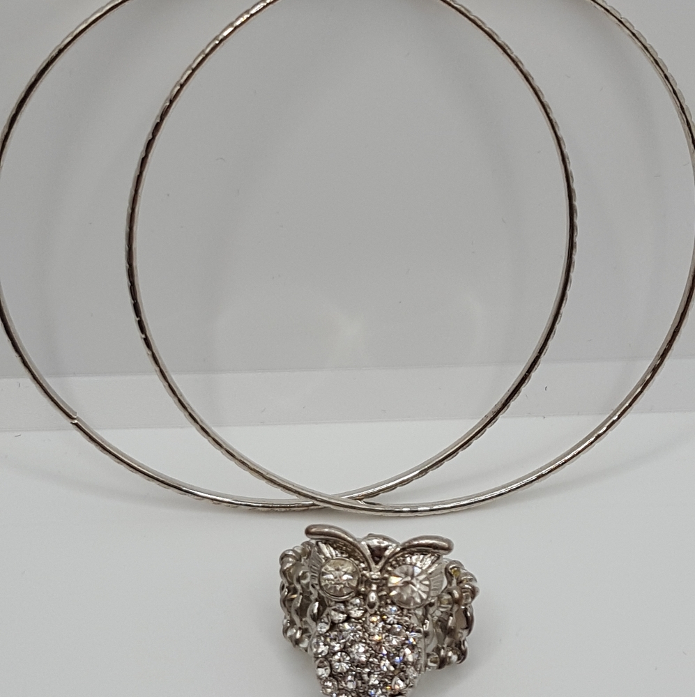 Boho Rhinestone Owl Set - image 5